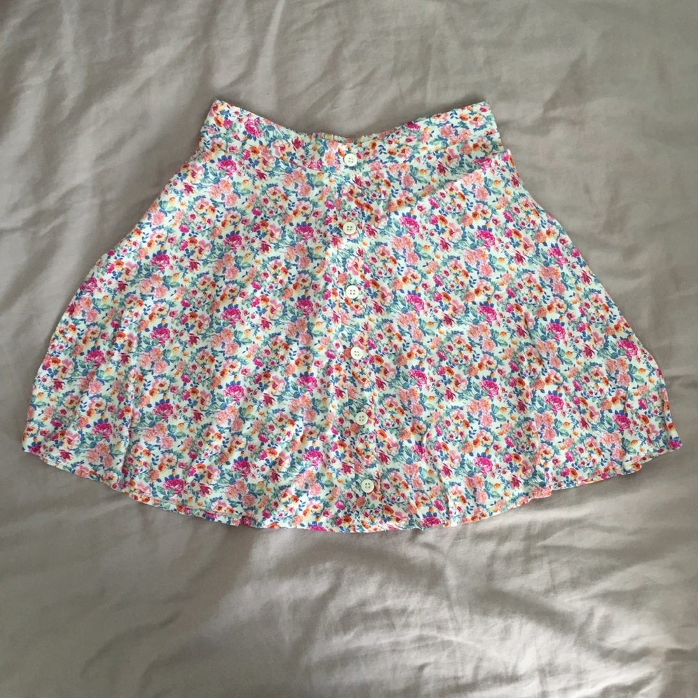Lush Floral Skater Skirt